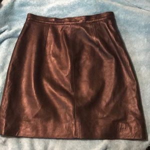 Leather Mini Skirt